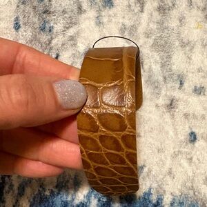 NWT Will Leather Goods Slim Brown Leather Cuff
